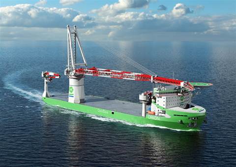 Liebherr HLC 295000 heavy lift offshore crane for the Orion